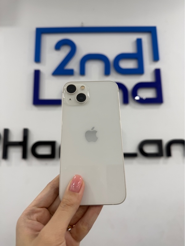 Điện thoại iPhone 13 - VN/A - IOS 26.4.2 - 128GB - Màu trắng - Pin thay 100% - Ngoại hình 97% - Máy trầy nhẹ - Kèm sạc linh kiện