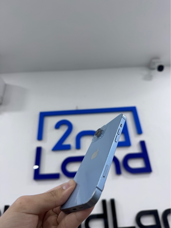 Điện thoại iPhone 14 - 128Gb - VN/A - iOS 26.6.2 - Màu xanh - Pin thay lô 95% - Ngoại hình 97% - Cam thay hãng, trầy xước - Kèm sạc linh kiện
