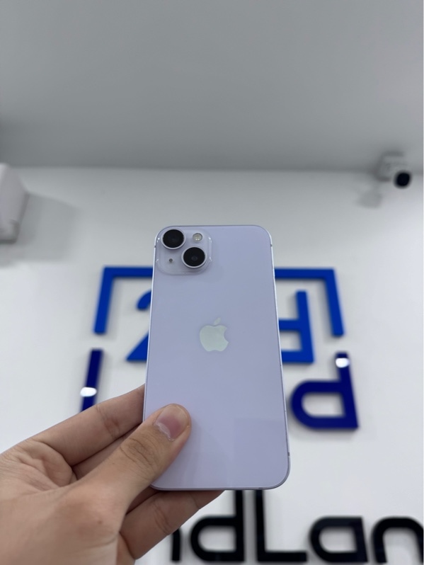 Điện thoại iPhone 14 - KH/A - 128Gb - iOS 26.6 - Màu tím - Pin 85% - Ngoại hình 97% - Màn thay chính hãng, trầy xước, đã dán lưng - Body