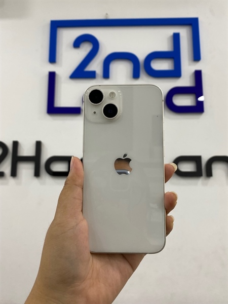 Điện thoại iPhone 14 - KH/A - 128GB - Pin 100% thay new - Màu trắng - Ngoại hình: 97% - Xước màn, trầy viền cam, cấn sườn - Body