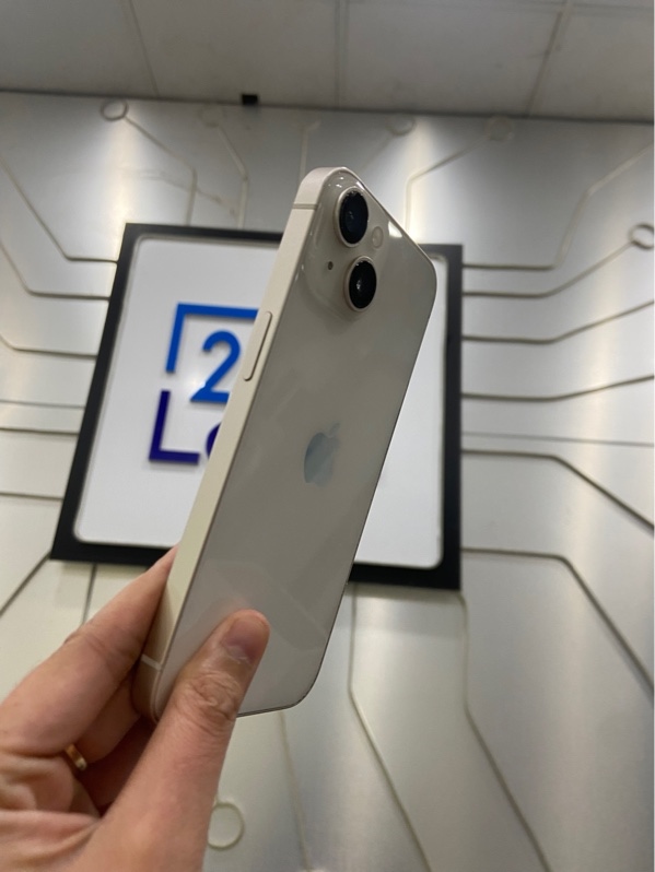 Điện thoại iPhone 14 - KH/A - 128GB - Pin 85% - Màu trắng - Ngoại hình: 97% - Màn xước, xước thân + viền cam - Body