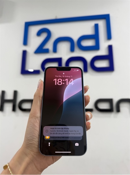 Điện thoại iPhone 14 - KH/A - IOS 18.6 - 256GB - Màu xanh - Pin 87% - Ngoại hình 97% - Màn mẻ nhẹ , viền trầy cấn - Body 2