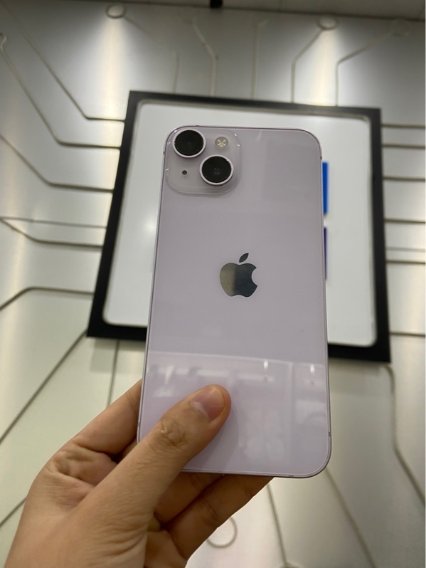 Điện thoại iPhone 14 - LL/A - 128GB - Pin 81% - Màu tím - Ngoại hình: 97% - Đã thay màn chính hãng, màn đánh kính - Body