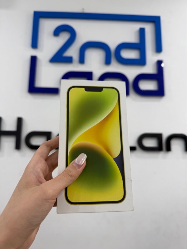 Điện thoại iPhone 14 plus - VN/A - ios 26.3 - 256Gb - Màu vàng - Pin thay 100% - Ngoại hình 98% - Màn trầy , tróc sơn nhẹ - Kèm box