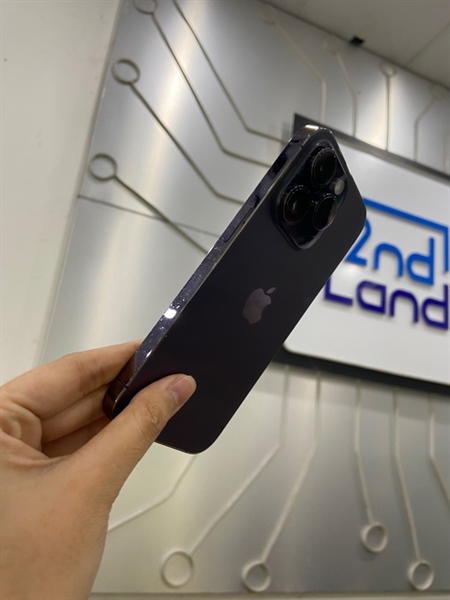 Điện thoại iPhone 14 Pro - KH/A - 128GB - Pin 100% thay linh kiện - Màu tím - Ngoại hình: 97% - Màn đánh kính, màn trầy - Body 2