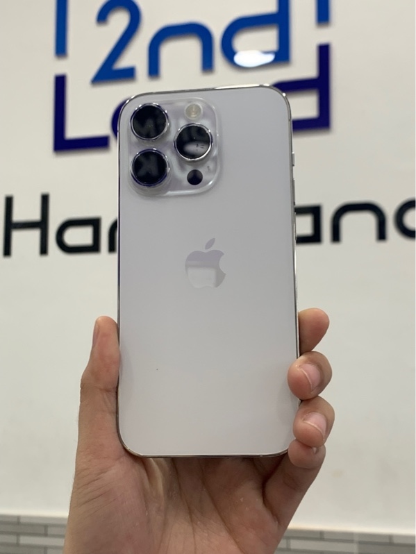 Điện thoại iPhone 14 pro - Kh/a - 1TB - Màu trắng - Pin 100% đã thay - Ngoại hình: 98% - Cam trước đốm - Body