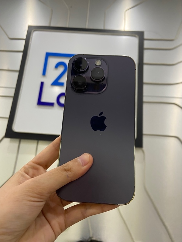 Điện thoại iPhone 14 Pro - LL/A - 128GB - Pin 83% - Màu tím - Ngoại hình: 97% - Màn xước - Body