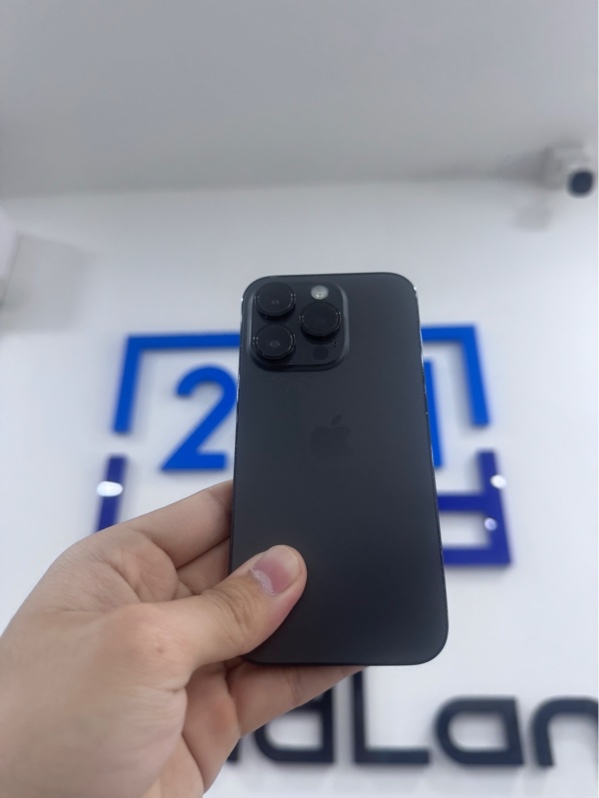 Điện thoại iPhone 14 Pro - LL/A - 256Gb - iOS 26.5.2 - Màu đen - Pin thay 100% - Ngoại hình 97% - Màn thay chính hãng, viền trầy cấn, màn ám hồng nhẹ, màn ép kính, trầy màn, thay lưng - Body