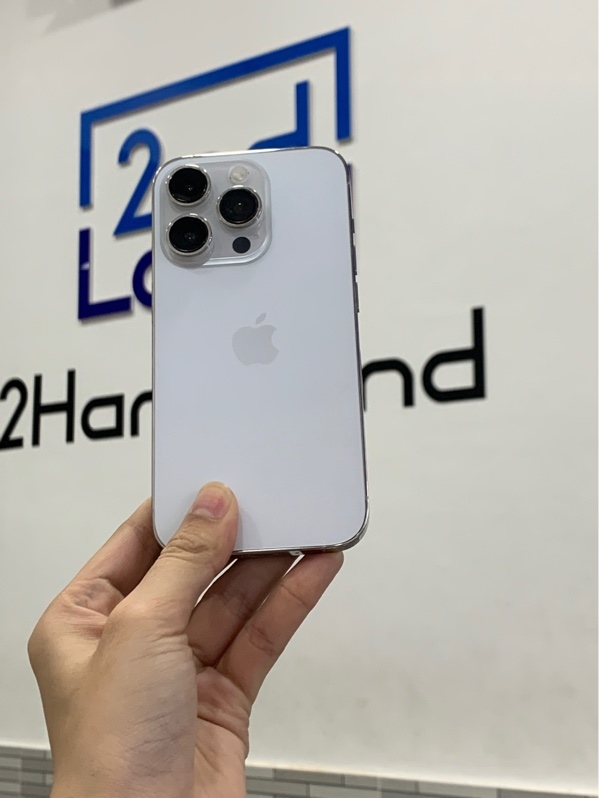 Điện thoại iPhone 14 Pro - LL/A - 256GB - Màu trắng - Pin 100% đã thay - Ngoại hình: 97% - Màn xước - Body