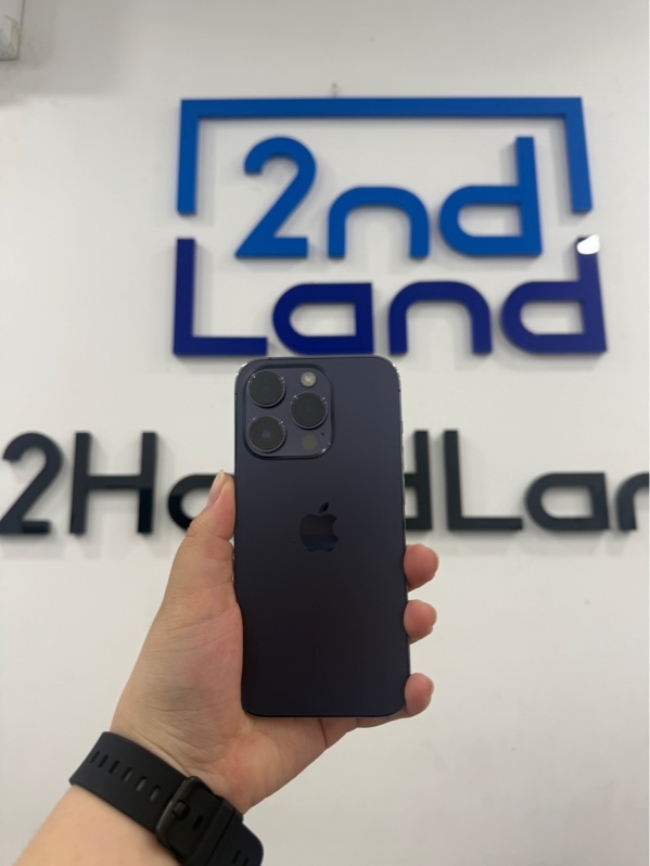 Điện thoại iPhone 14 pro - LL/A - IOS 26.2.1 - 128GB - Màu tím - Pin thay 100% - Ngoại hình 97% - Viền xước , cấn góc - Kèm sạc