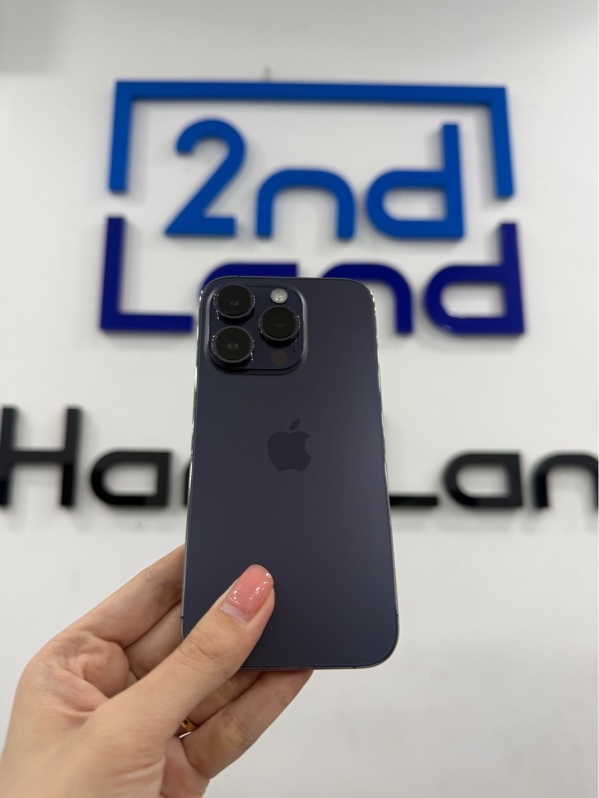 Điện thoại iPhone 14 Pro - LL/A - IOS 26.5 - 256GB - Màu tím - Pin 91% - Ngoại hình 97% - Màn trầy , máy trầy - Kèm sạc linh kiện