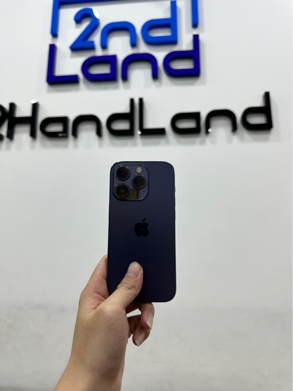 Điện thoại iPhone 14 Pro - Mã số 3 (Hàng trưng bày) - LL/A - 128GB - IOS 26.5 - Pin 100% thay new - Màu tím - Ngoại hình 97% - Màn ép kính - Body