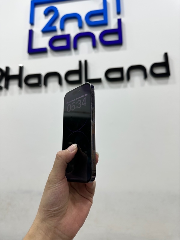 Điện thoại iPhone 14 Pro - Mã số 3 (Hàng trưng bày) - LL/A - 128GB - IOS 26.5 - Pin 100% thay new - Màu tím - Ngoại hình 97% - Màn ép kính - Body