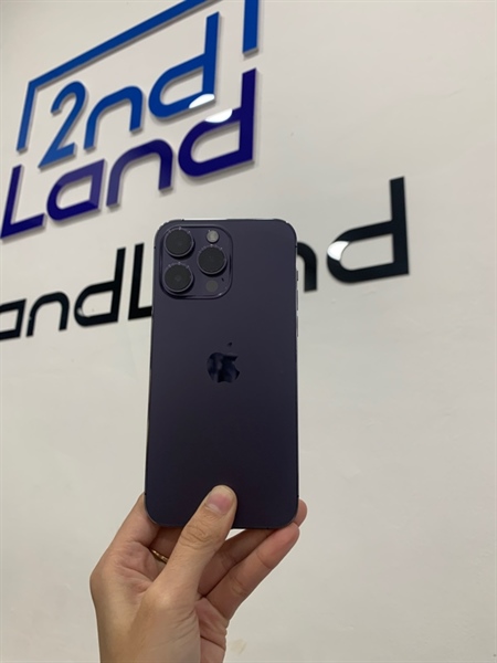 Điện thoại iPhone 14 Pro Max - LL/A - 256GB - Màu tím - Pin 87% chu kì sạc 417 lần - Ngoại hình: 98% - Trầy chấm bi nhẹ - Body