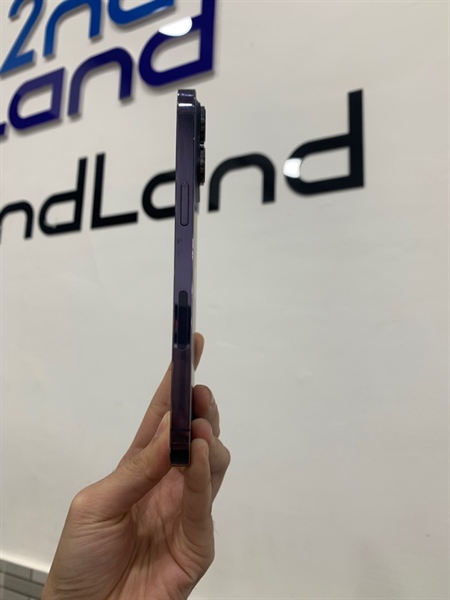 Điện thoại iPhone 14 Pro Max - LL/A - 256GB - Màu tím - Pin 87% chu kì sạc 417 lần - Ngoại hình: 98% - Trầy chấm bi nhẹ - Body 1