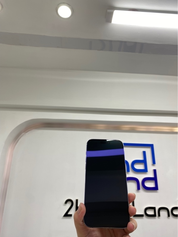 Điện thoại iPhone 14 pro max - LL/A - IOS 18.1.1 - 128gb - Máy Lock - Màu tím - Pin 81% - Ngoại hình 97% - Màn ép kính - Body