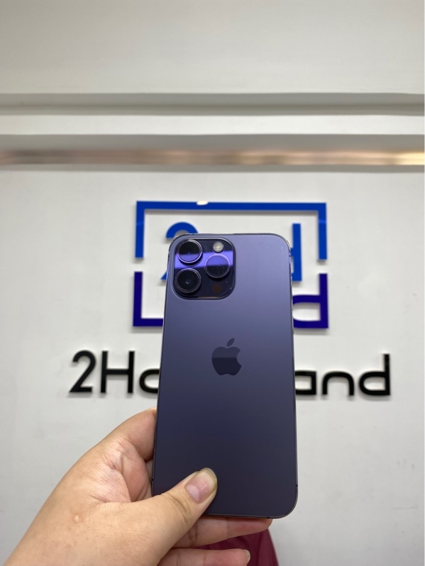 Điện thoại iPhone 14 pro max - VN/A - 128gb - IOS 26.4.2 - Màu tím - Pin thay 100% - Ngoại hình 98% - Body