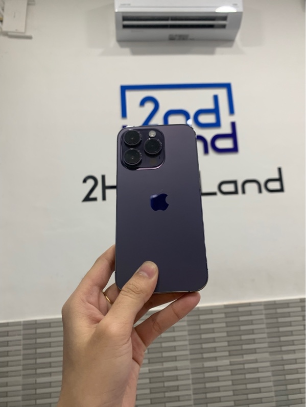 Điện thoại iPhone 14 pro - VN/A - 128GB - Màu tím - Pin 100% đã thay - Ngoại hình: 98% - Box
