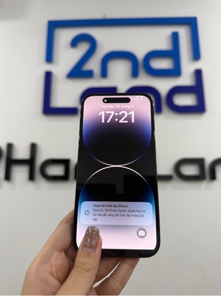 Điện thoại iPhone 14 pro - VN/A - IOS 18.4.1 - 128GB - Màu đen - Pin thay 100% - Ngoại hình 98% - Màn trầy xước ít , mã trưng bày - Kèm sạc 2