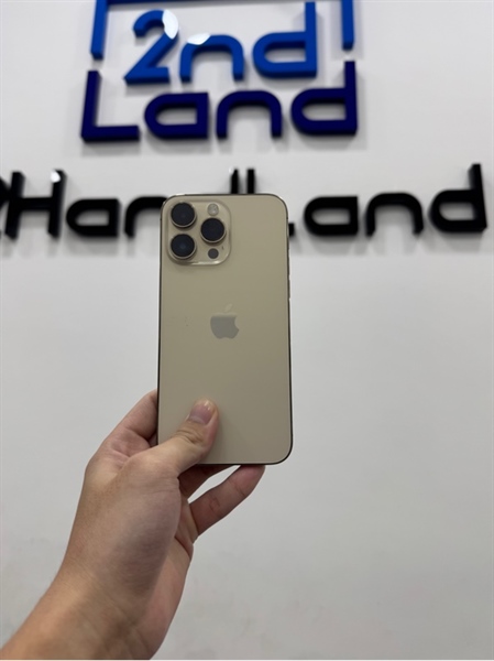 Điện thoại iPhone 14 Promax - LL/A - 128GB - IOS 26.1 - Pin 86% - Màu vàng gold - Ngoại hình 97% - Màn trầy - Body
