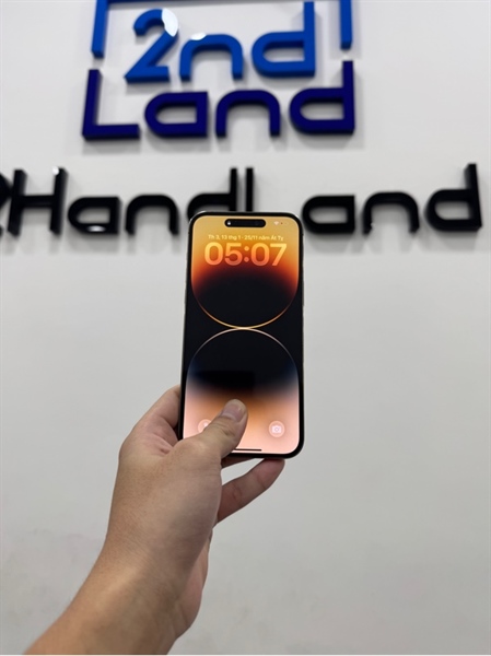 Điện thoại iPhone 14 Promax - LL/A - 128GB - IOS 26.1 - Pin 86% - Màu vàng gold - Ngoại hình 97% - Màn trầy - Body 3