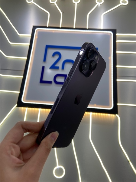 Điện thoại iPhone 14 Promax - LL/A - 128GB - IOS 26.2 - Pin 100% thay new - Màu tím - Ngoại hình: 97% - Màn ép kính + đánh kính - Body 1