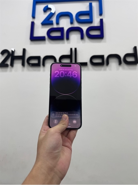 Điện thoại iPhone 14 Promax - LL/A - 128GB - IOS 26.2 - Pin 96% - Màu tím - Ngoại hình 97% - Body 3