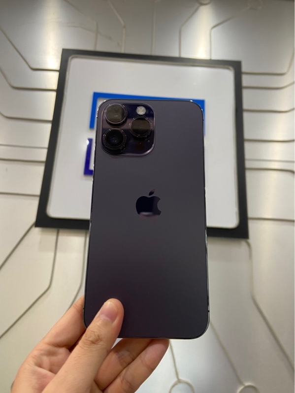 Điện thoại iPhone 14 Promax - LL/A - 128GB - IOS 26.6 - Pin 100% thay new - Màu tím - Ngoại hình: 97% - Body