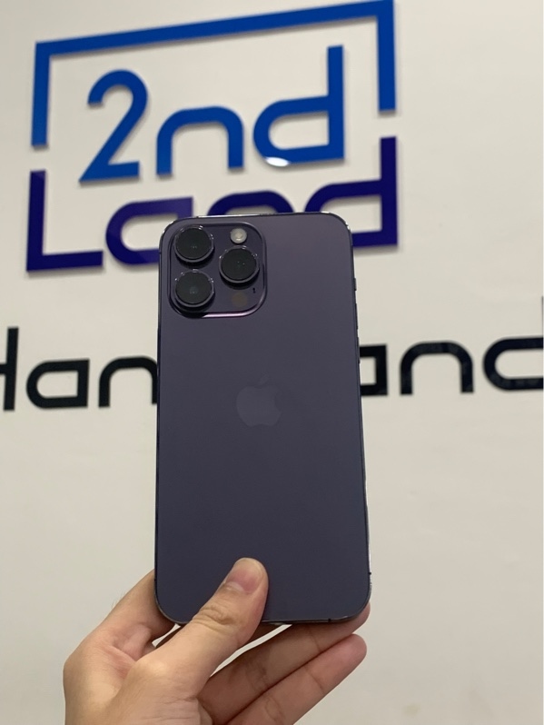 Điện thoại iPhone 14 Promax - LL/A - 128GB - Màu tím - Pin 100% đã thay - Ngoại hình: 97% - Body