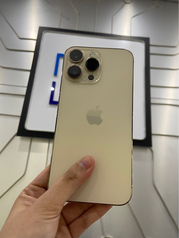 Điện thoại iPhone 14 Promax - LL/A - 128GB - Pin 100% đã thay - Màu Gold - Ngoại hình: 97% - Màn hồng nhẹ - Body