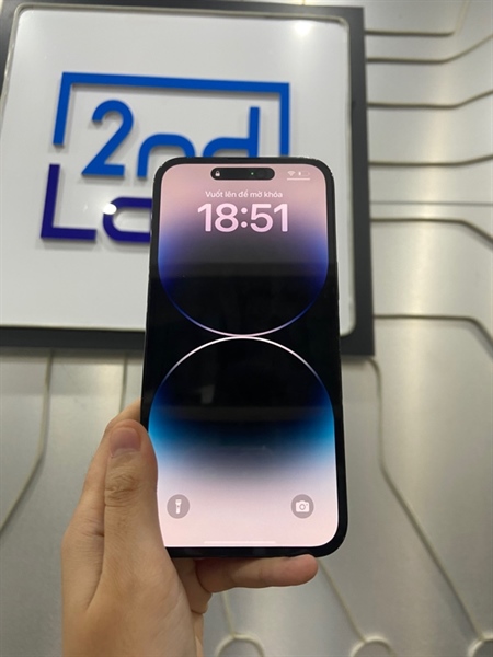 Điện thoại iPhone 14 Promax - LL/A - 128GB - Pin 87% - Màu đen - Ngoại hình: 97% - Cấn nhẹ - Body 3