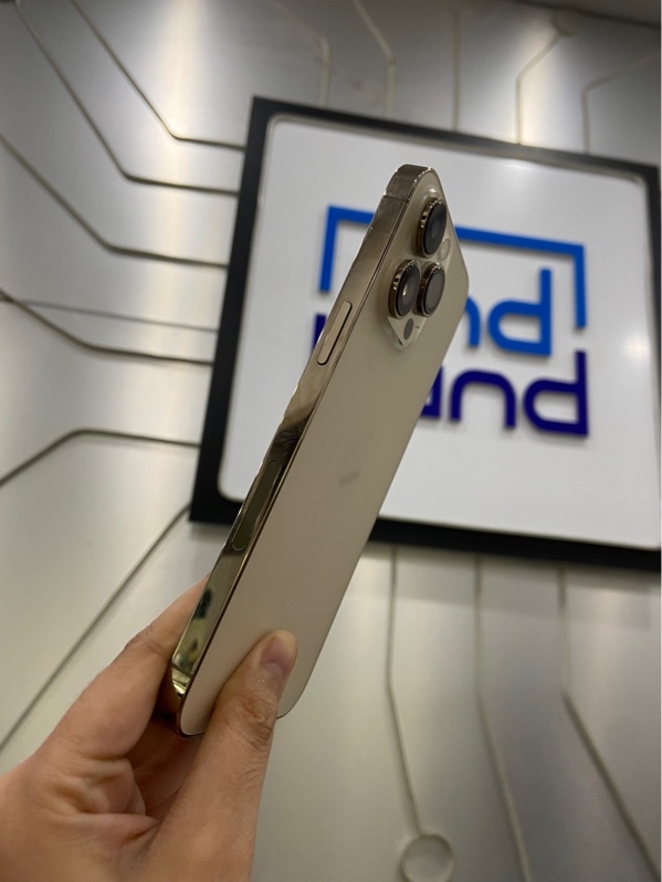 Điện thoại iPhone 14 ProMax - LL/A - 128GB - Pin 90% đã thay - Màu gold - Ngoại hình: 97% - Màn ép kính, đánh kính - Body