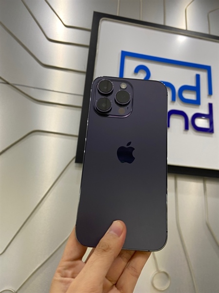Điện thoại iPhone 14 Promax - LL/A - 256GB - Esim - Pin 86% - Chu kì sạc 320 lần - Màu tím - Ngoại hình: 98% - Body