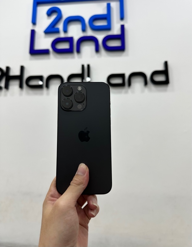 Điện thoại iPhone 14 Promax - LL/A - 256GB - IOS 26.4.2 - Pin 100% đã thay - Màu đen - Ngoại hình 97% - Màn ép kính - Body