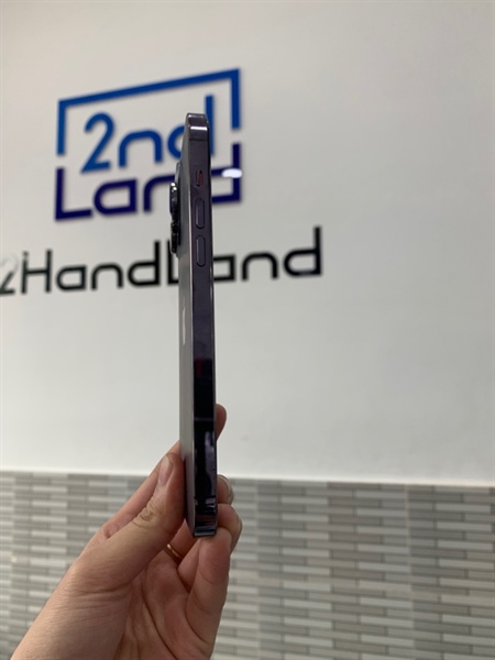 Điện thoại iPhone 14 Promax - LL/A - 256GB - Màu tím - Pin 89% - Ngoại hình: 97,5% - Xước kính cam - Body 1