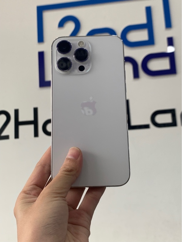 Điện thoại iPhone 14 promax - LL/A - 256GB - Màu trắng - Pin 95% - Ngoại hình: 98% - Màn thay chính hãng bốc máy - Body