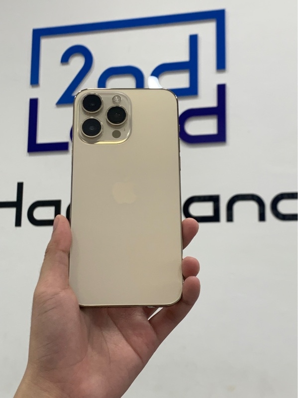 Điện thoại iPhone 14 Promax - LL/A - 256GB - Màu vàng gold - Pin 95% đã thay - Ngoại hình: 98% - Body