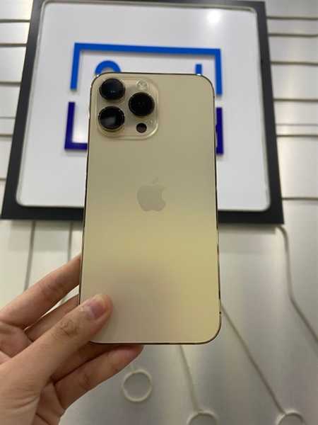 Điện thoại iPhone 14 Promax - LL/A - 256GB - Pin 100% thay new - Màu vàng sa mạc - Ngoại hình: 98% - Body