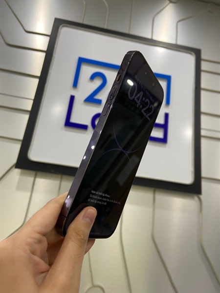 Điện thoại iPhone 14 Promax - LL/A - 256GB - Pin 83% - Màu tím - Ngoại hình: 98% - thay Nút Silent khác màu - Body 3