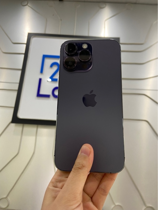 Điện thoại iPhone 14 ProMax - LL/A - 512GB - Pin 92% - Màu tím - Ngoại hình: 97% - Xước sườn + cam sau - Body