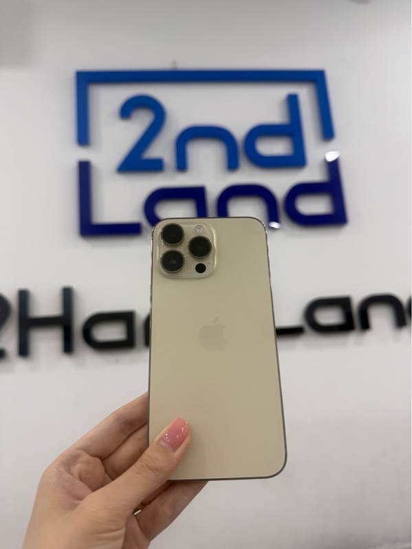 Điện thoại iPhone 14 promax - LL/A - IOS 26.5 - 128GB - Màu vàng - Pin 100% LKKXD báo dòng - Ngoại hình 98% - Màn thay chính hãng , màn vàng viền , thay lưng , viền xước - Không phụ kiện