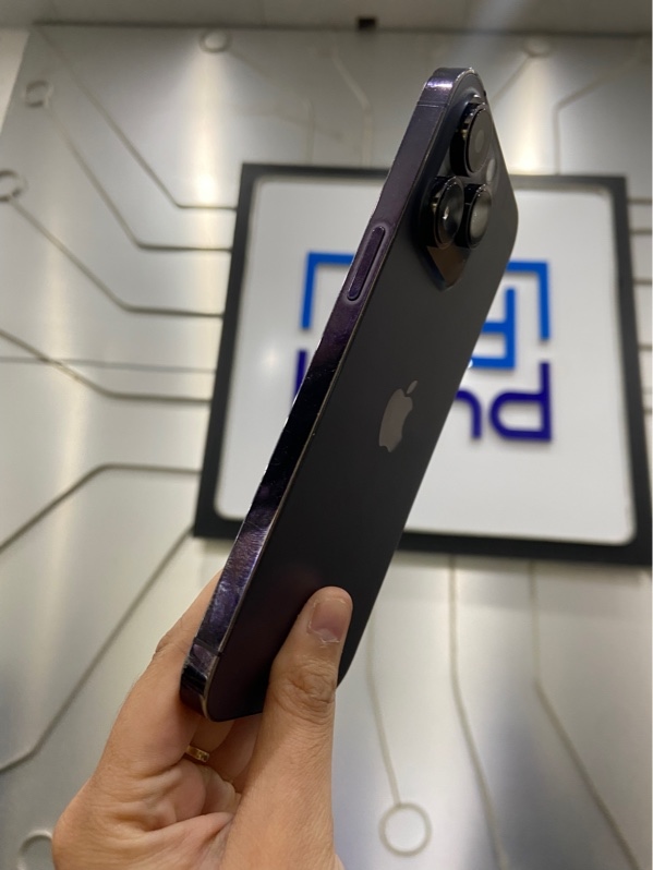 Điện thoại iPhone 14 Promax - lOS 26.5 - Mã VN/A - 128GB - Pin đã thay linh kiện 100% - Màu tím - Ngoại hình: 97% - Trầy xước thân - Body