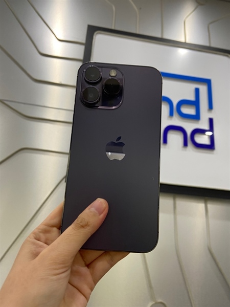 Điện thoai iPhone 14 Promax - VN/A - 128GB - IOS 26.2 - Sim vật lý - Pin 85% - Màu tím - Ngoại hình: 97% - Body