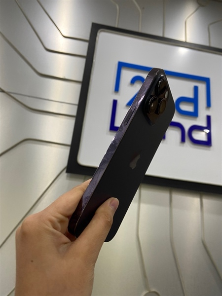 Điện thoai iPhone 14 Promax - VN/A - 128GB - IOS 26.2 - Sim vật lý - Pin 85% - Màu tím - Ngoại hình: 97% - Body 1