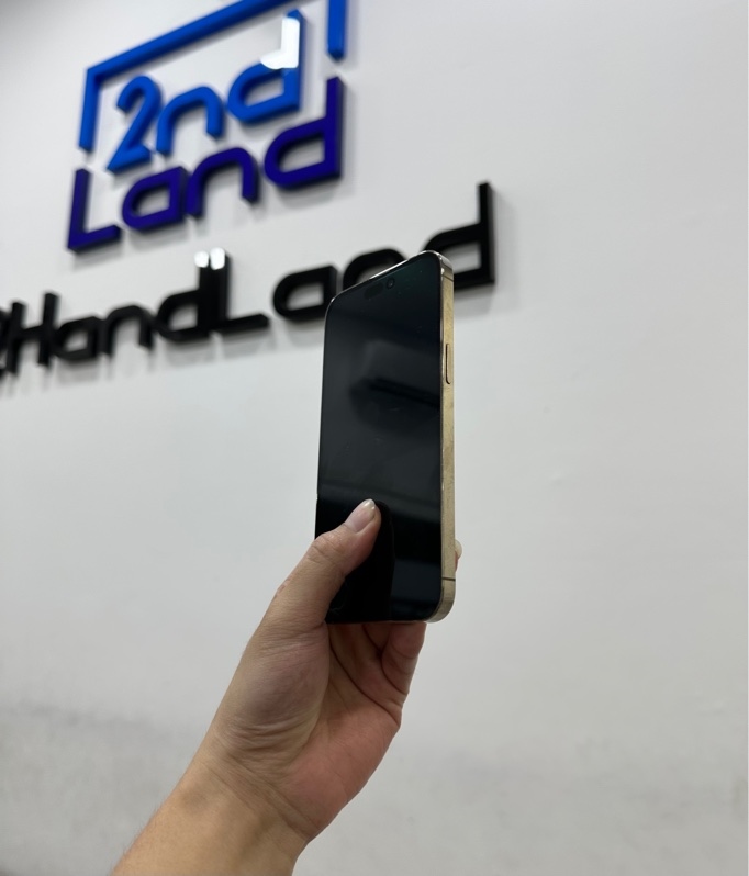 Điện thoại iPhone 14 Promax - VN/A - 128GB - IOS 26.4.2 - Pin 100% - Màu gold - Ngoại hình 97% - Màn trầy - Body