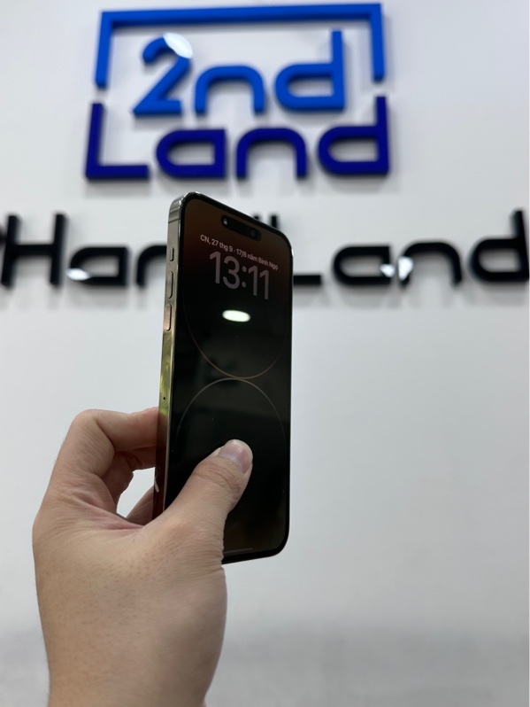 Điện thoại iPhone 14 Promax - VN/A - 128GB - IOS 26.6.1 - Pin 100% thay new - Màu Gold - Ngoại hình 98% - Body