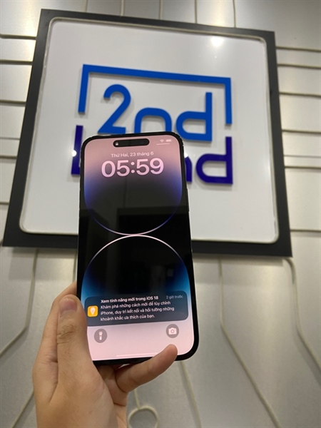 Điện thoại iPhone 14 Promax - VN/A - 128GB - Pin 81% - Màu đen - Ngoại hình: 98% - Body 3