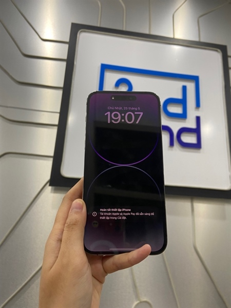 Điện thoại iPhone 14 Promax - VN/A - 256GB - IOS 18.1.1 - Pin 85% - Màu tím - Ngoại hình: 97% - Body 3