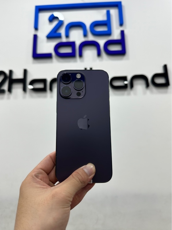 Điện thoại iPhone 14 Promax - VN/A - 256GB - IOS 26.5.2 - Pin 100% đã thay new - Màu tím - Ngoại hình 97% - Màn ép kính - Body