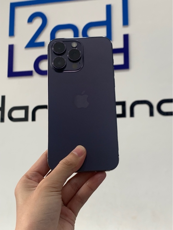Điện thoại iPhone 14 Promax - VN/A - 256GB - Màu tím - Pin 82% chu kì sạc 1000 lần - Ngoại hình: 97% - Màn trầy - Body